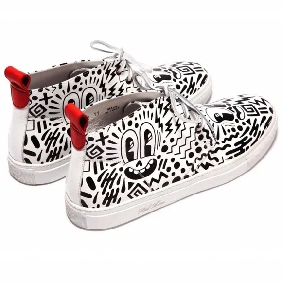 RARE DEL TORO x PEPSI LIVE FOR NOW Eduardo Hattie Graffiti Chukka Sneakers Sz 11 - Picture 3 of 11